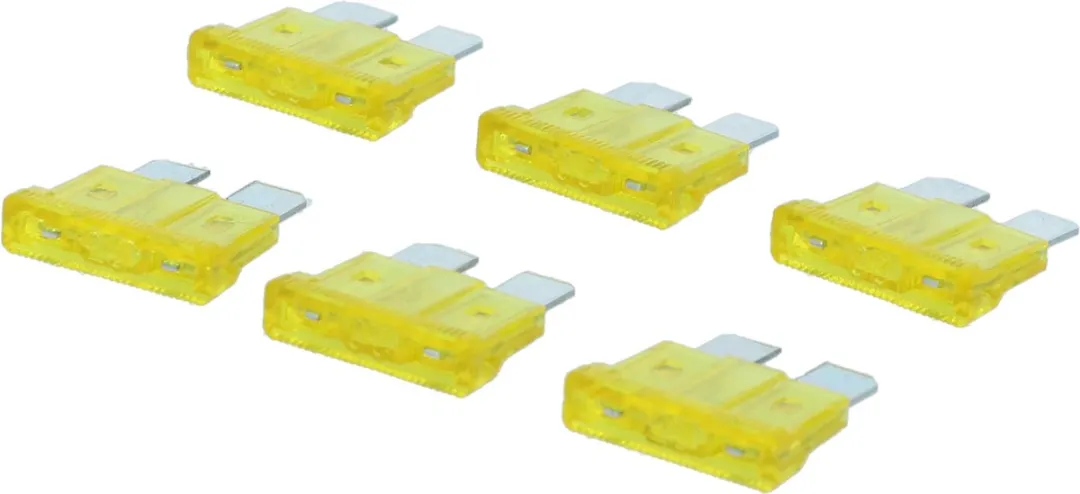 Carpoint Steekzekering 20A - 6 Stuks Geel - afbeelding 6 van 6