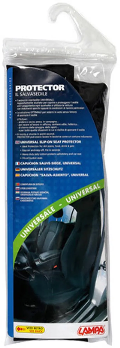 Lampa Slip-On Stoelbeschermer Zwart - Universeel