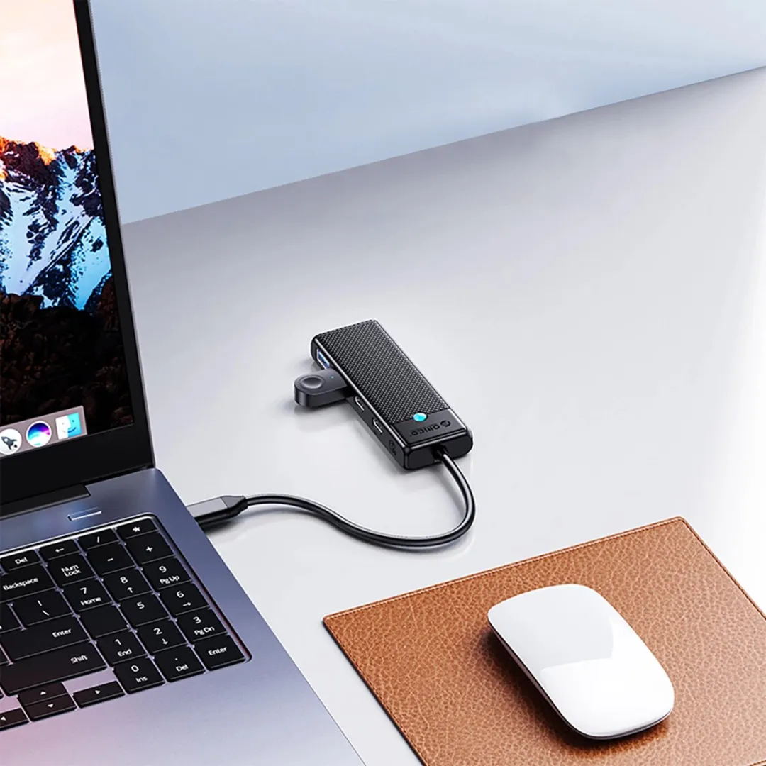 ORICO Hub USB-C Adapter 2x USB-A 3.0 2x USB-C 3.0 - Transparant - afbeelding 6 van 6