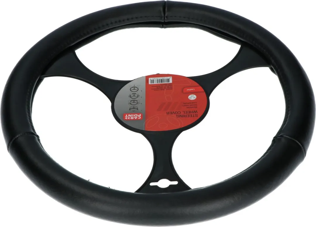 Carpoint Stuurhoes Leer 37-39cm - Zwart - afbeelding 6 van 6