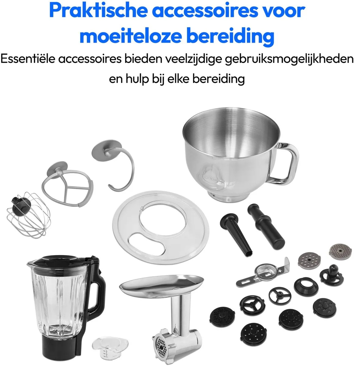 Medion MD18430 3-in-1 Keukenmachine 1200W - 8 standen - Zwart