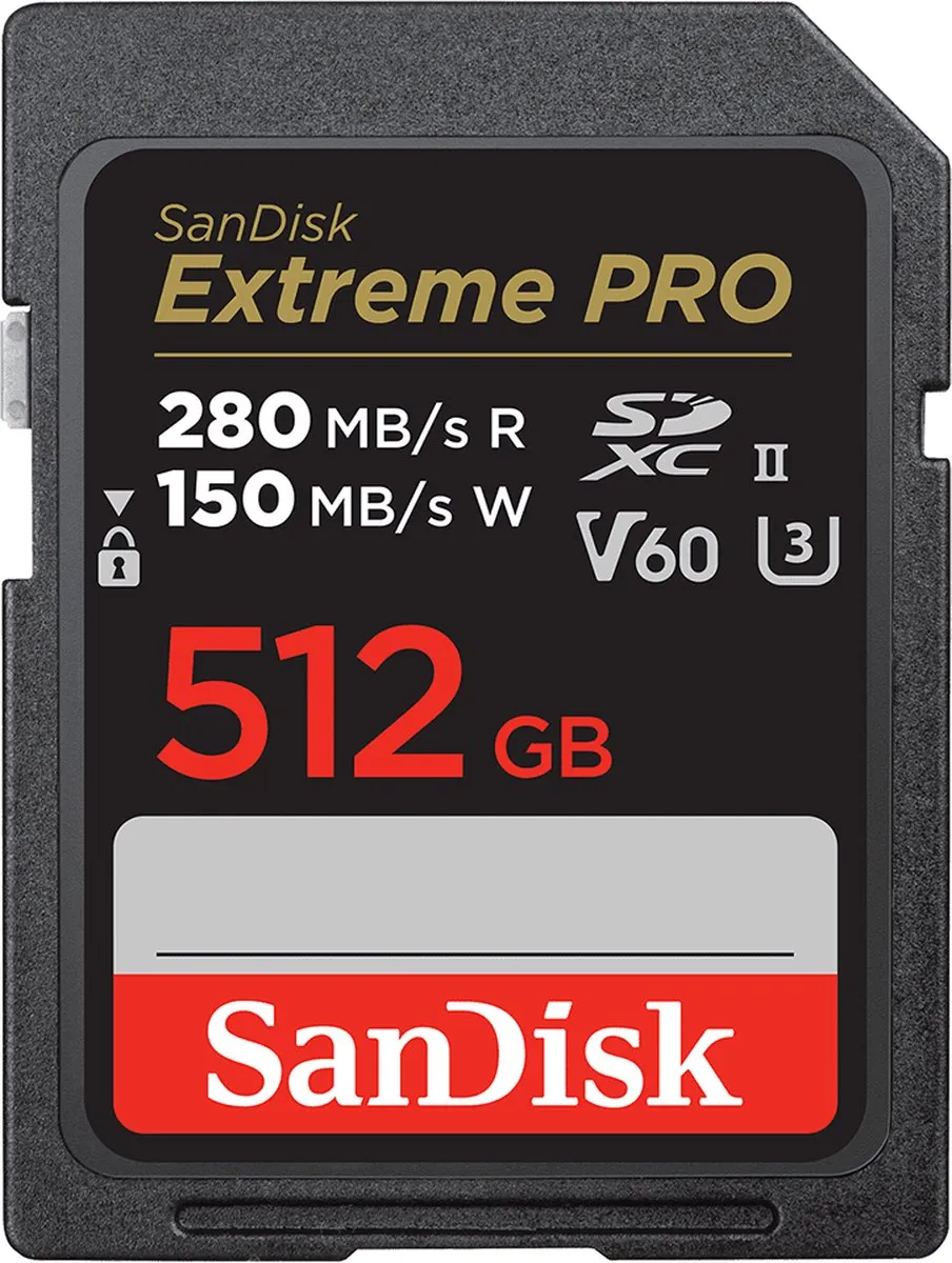 SanDisk Extreme Pro SDSDXEP-512G-GN4IN Geheugenkaart 512GB