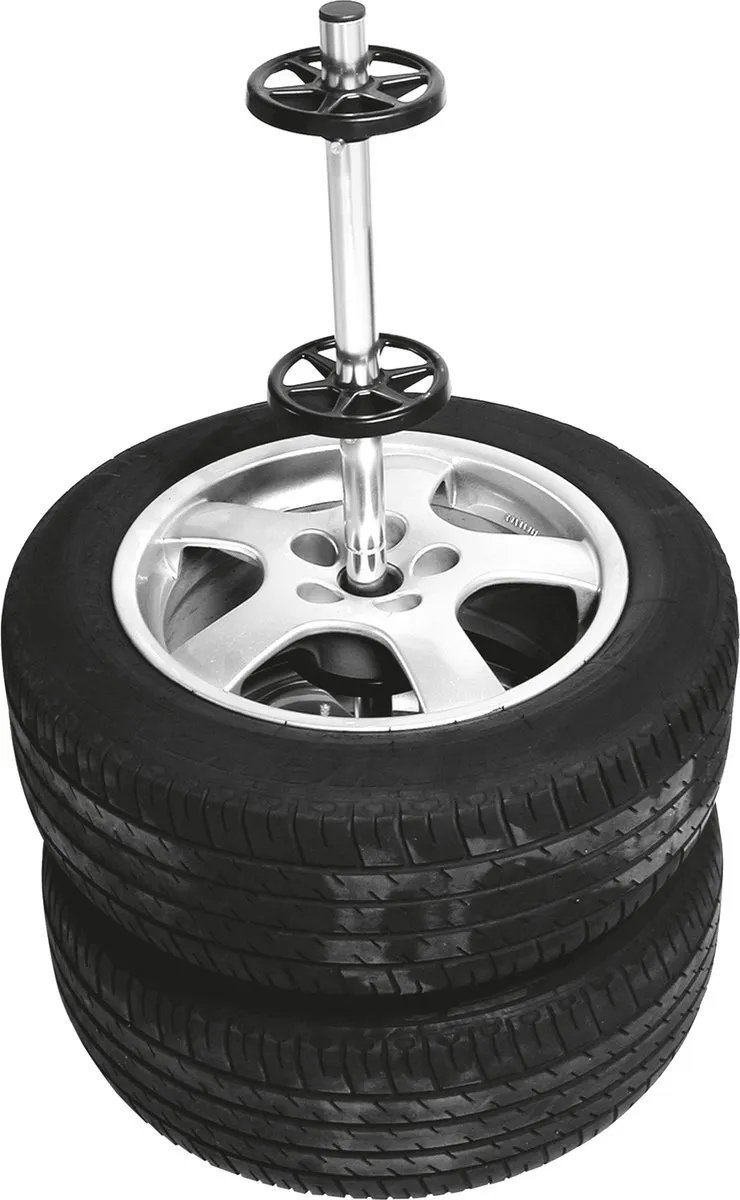 Carpoint Wielstandaard met Hoes - Aluminium Zwart