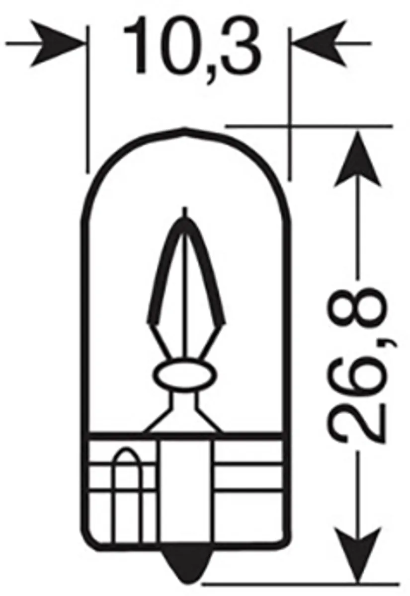 Lampa W5W 12V LED Lamp - 5W - 2 Stuks