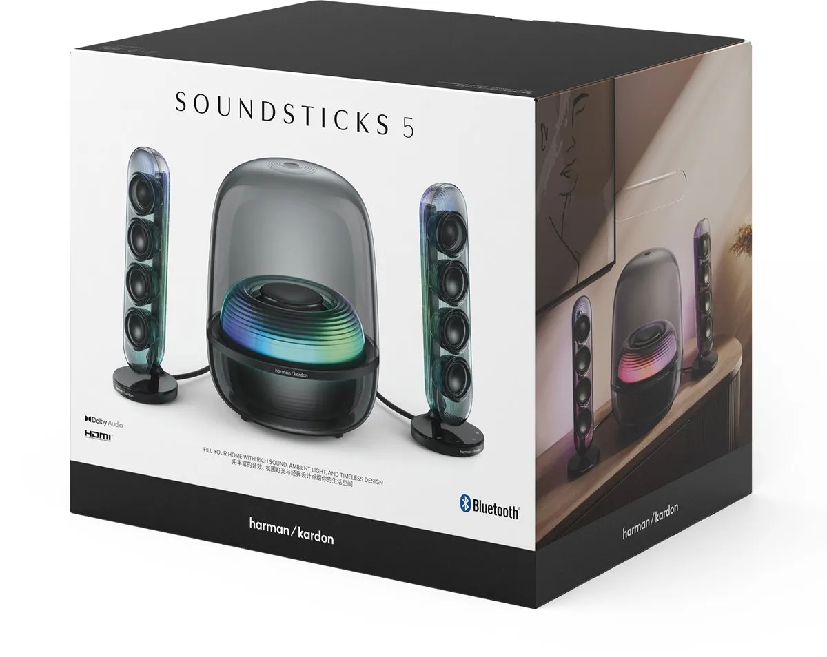 Harman Kardon SoundSticks 5 HKSOUNDSTK5BEP Draadloze Bluetooth Speaker - Zwart