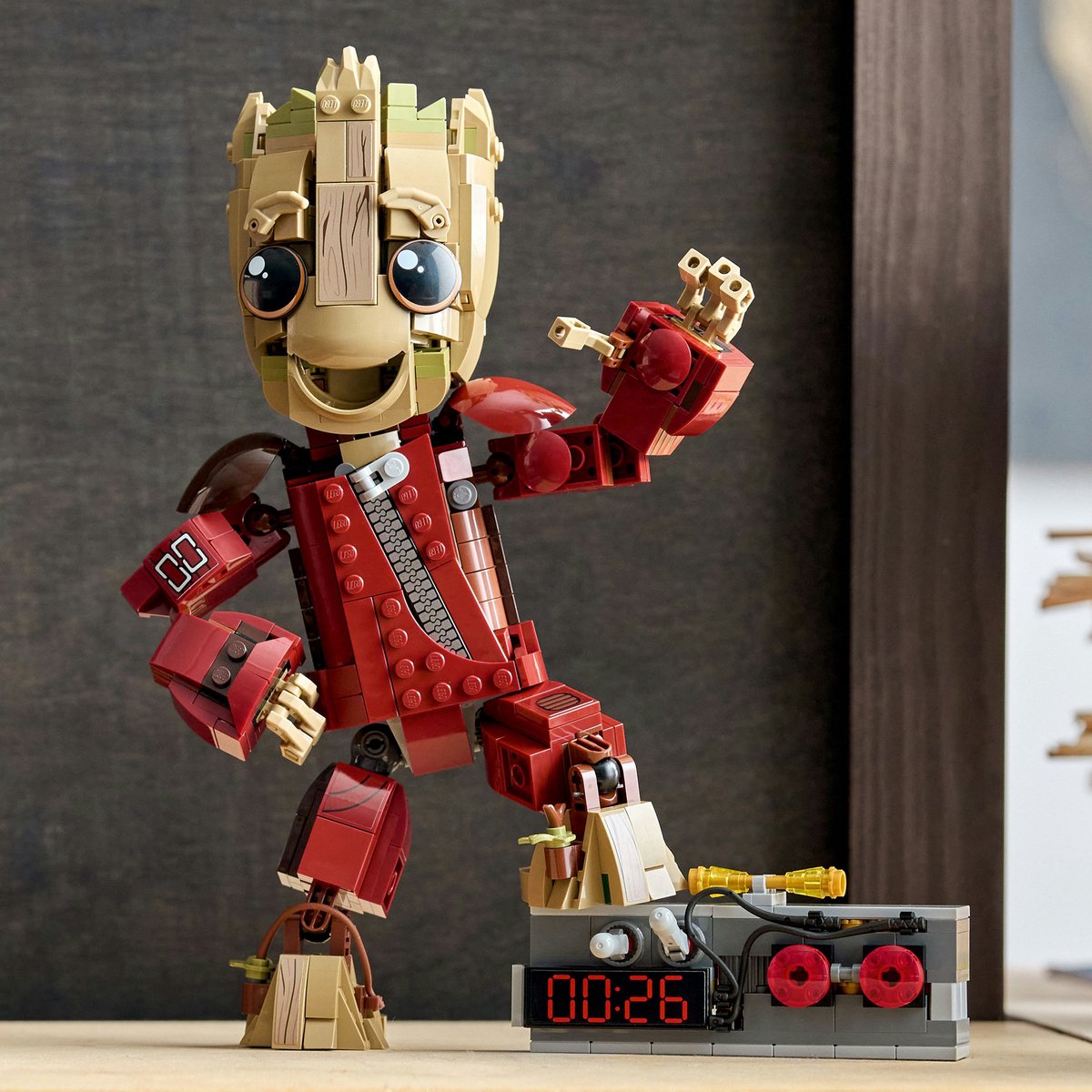 LEGO Marvel Groot in Ravager Jumpsuit - Bouwbaar Superheld Speelgoed voor Kinderen - 76341