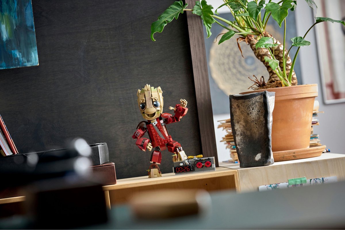 LEGO Marvel Groot in Ravager Jumpsuit - Bouwbaar Superheld Speelgoed voor Kinderen - 76341
