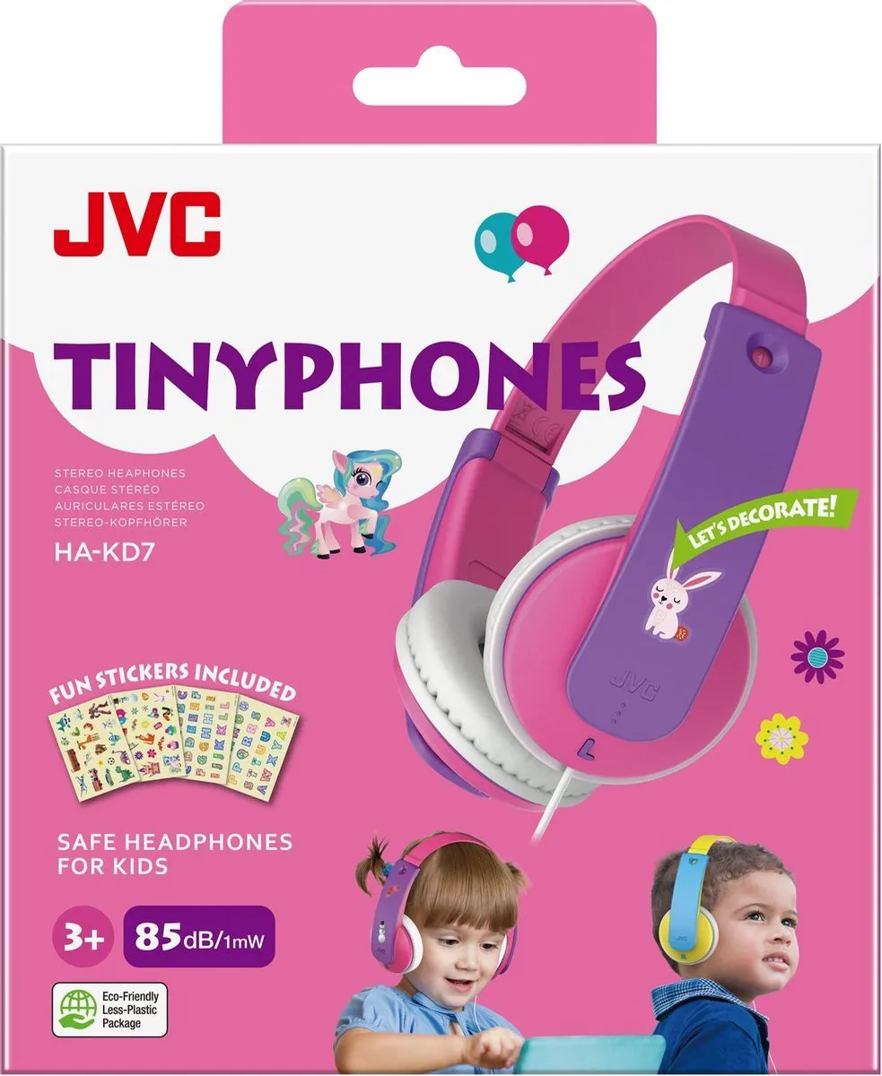 JVC HA-KD7 On-ear Koptelefoon - Roze