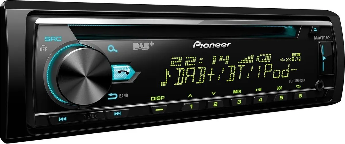 Pioneer DEH-X7800DAB Autoradio - Enkel DIN - 4x50W - Zwart