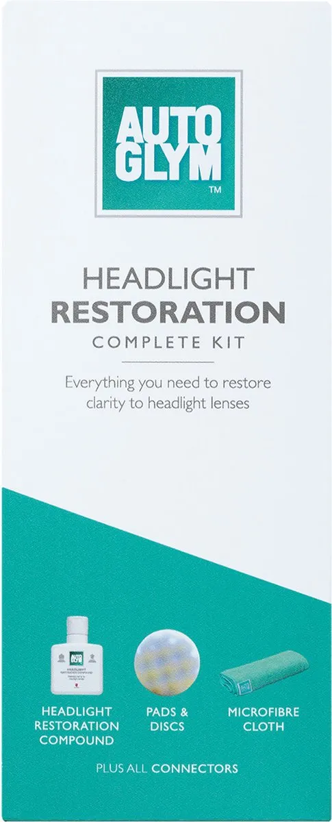 Autoglym Headlight Restoration Complete Kit - Meerkleurig