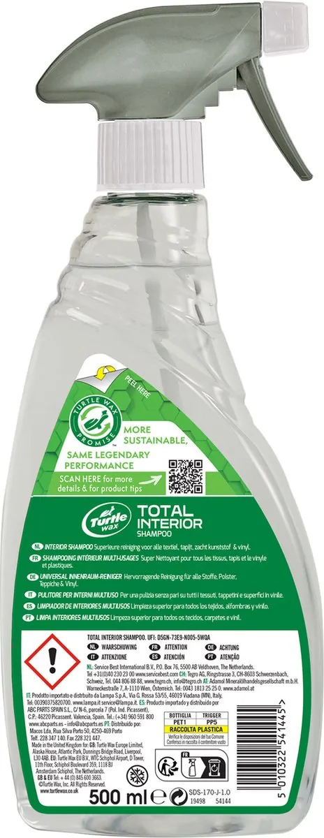 Turtle Wax Totaal Interieur Shampoo 500ml