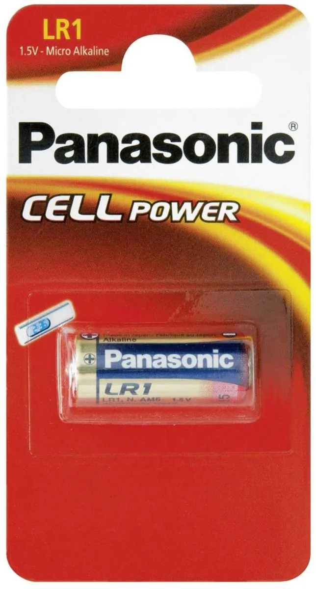 Panasonic LR1 D Alkaline Batterij 900mAh - 1 Stuk
