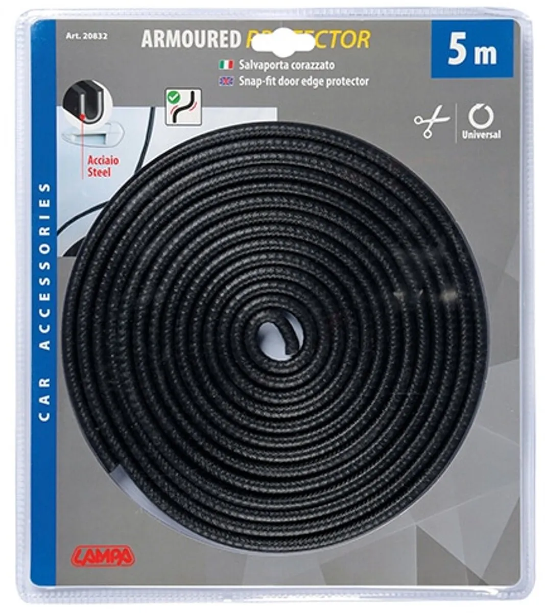 Lampa Deurbeschermer 5m - Zwart