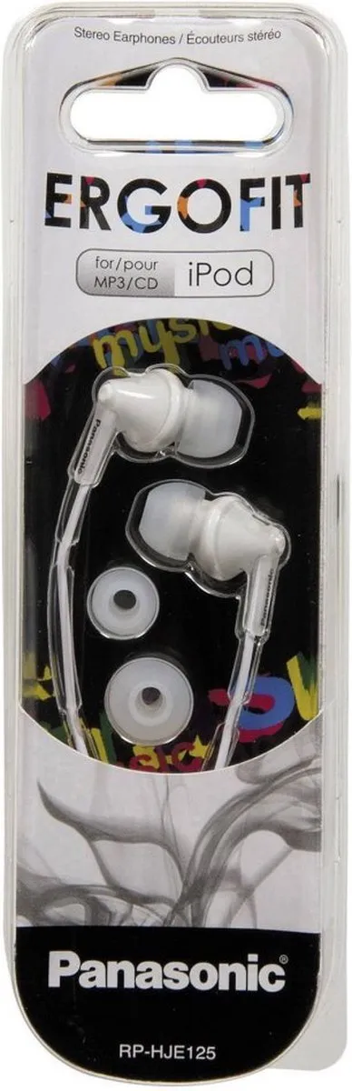 Panasonic RP-HJE125 In-ear Oordopjes - Wit