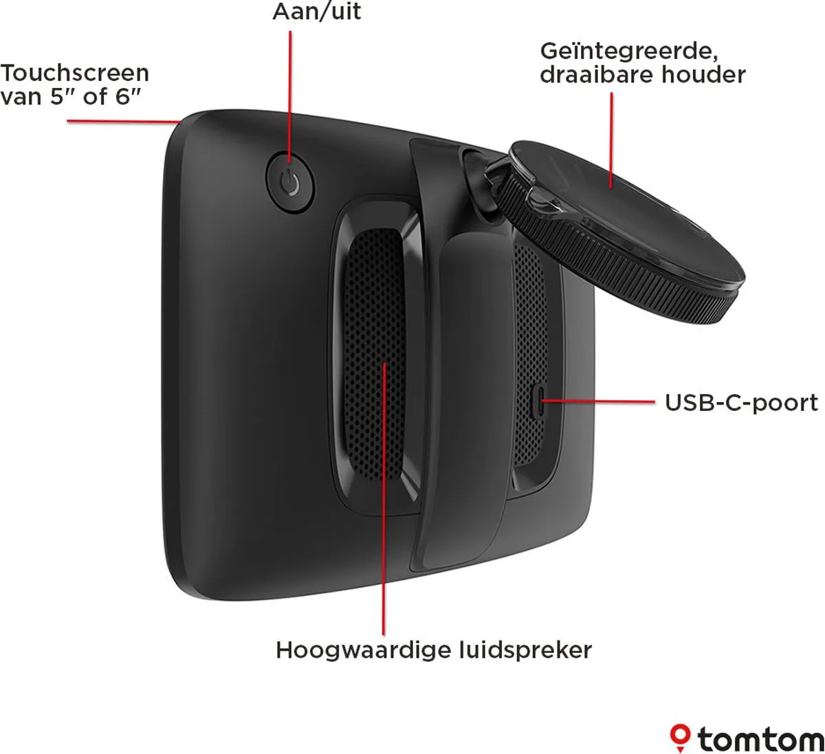 TomTom GO Classic 6 (2nd GEN) - Autonavigatie - Europa (incl. dubbele USB snellader)