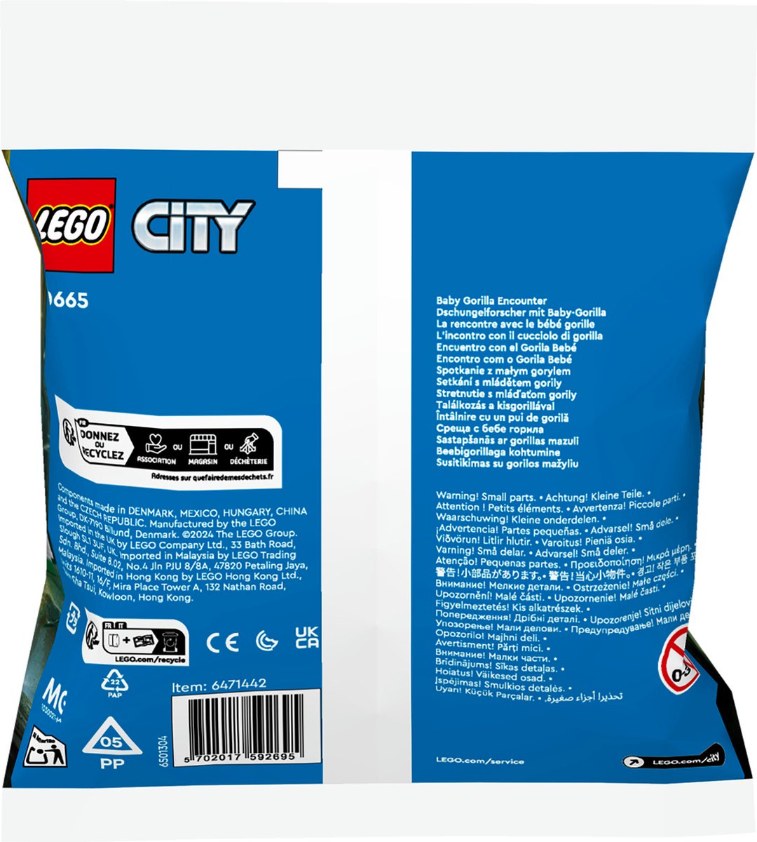 LEGO City 30665 - Jungleverkenner met babygorilla (polybag)
