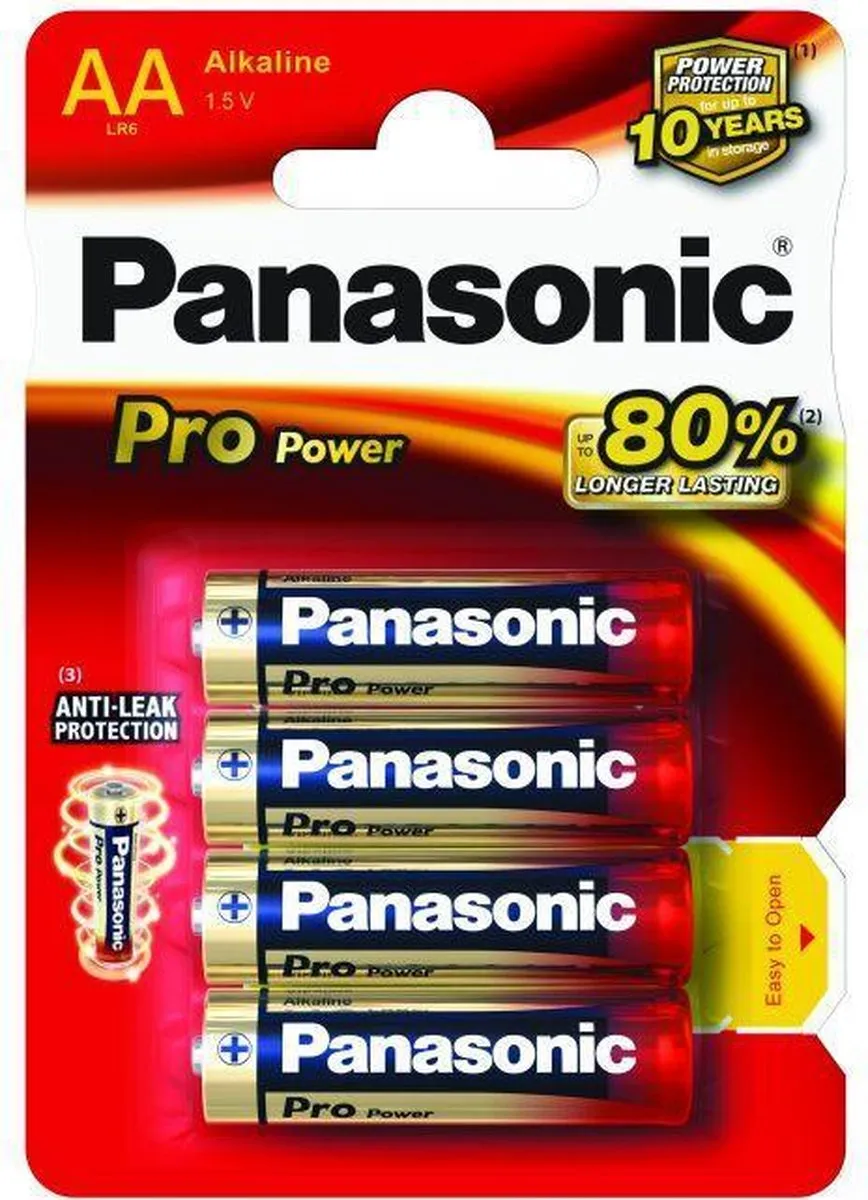 Panasonic AA Pro Power Batterijen - 4 Stuks - afbeelding 6 van 6