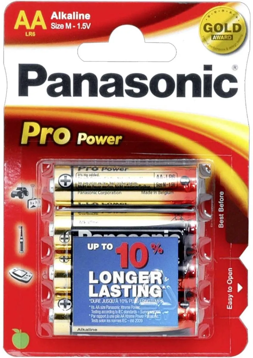 Panasonic AA Pro Power Batterijen - 4 Stuks