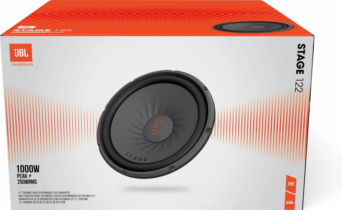 JBL Stage 122 Subwoofer 12" - 1000W - Zwart