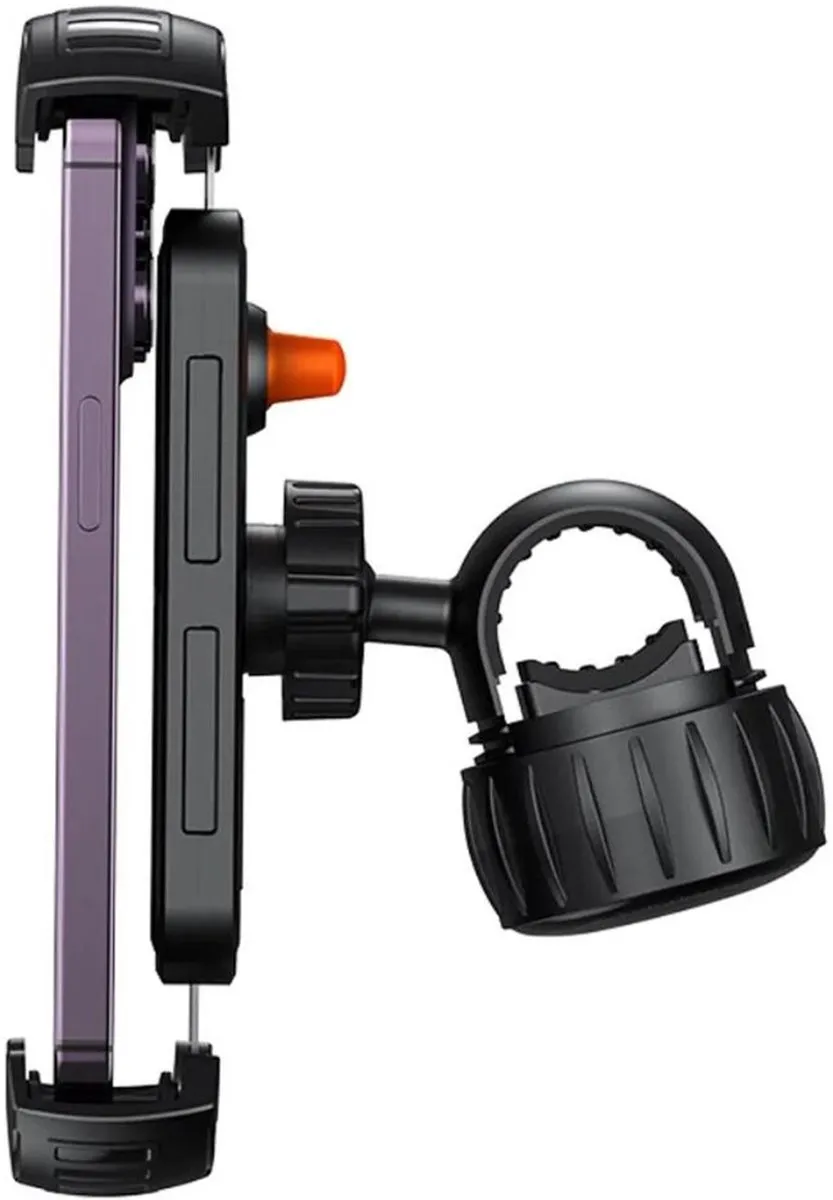 Baseus QuickGo Telefoonhouder Motor/Fiets - Zwart