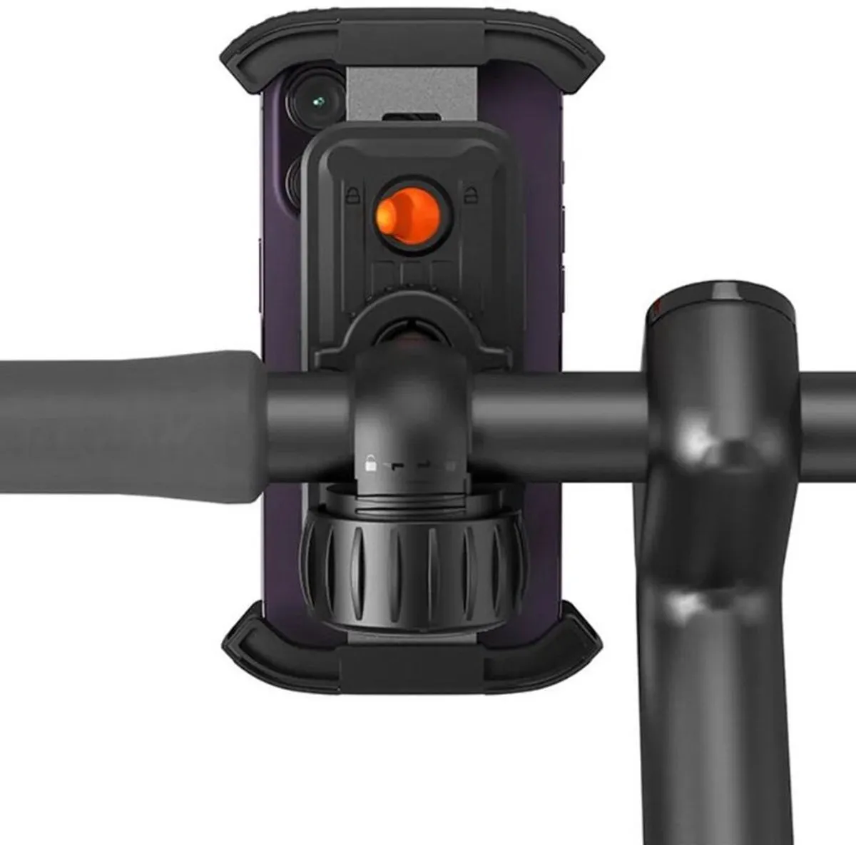 Baseus QuickGo Telefoonhouder Motor/Fiets - Zwart
