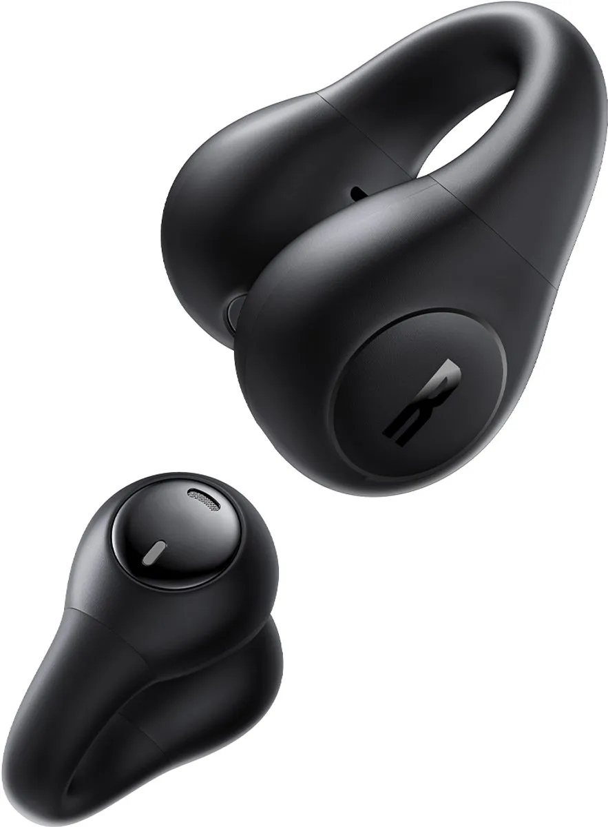 Baseus Bass 15 Clip Open-Ear Oordopjes - Zwart