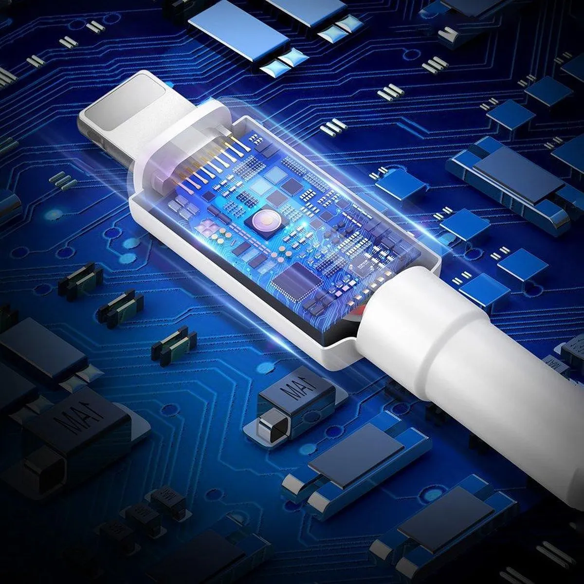 Baseus Lightning USB-kabel voor iPhone/iPad - Wit
