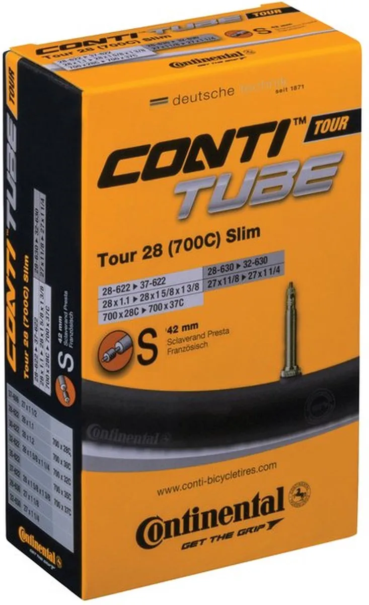 Continental Tour Slim Binnenband 28" 42mm - Frans Ventiel - afbeelding 6 van 6