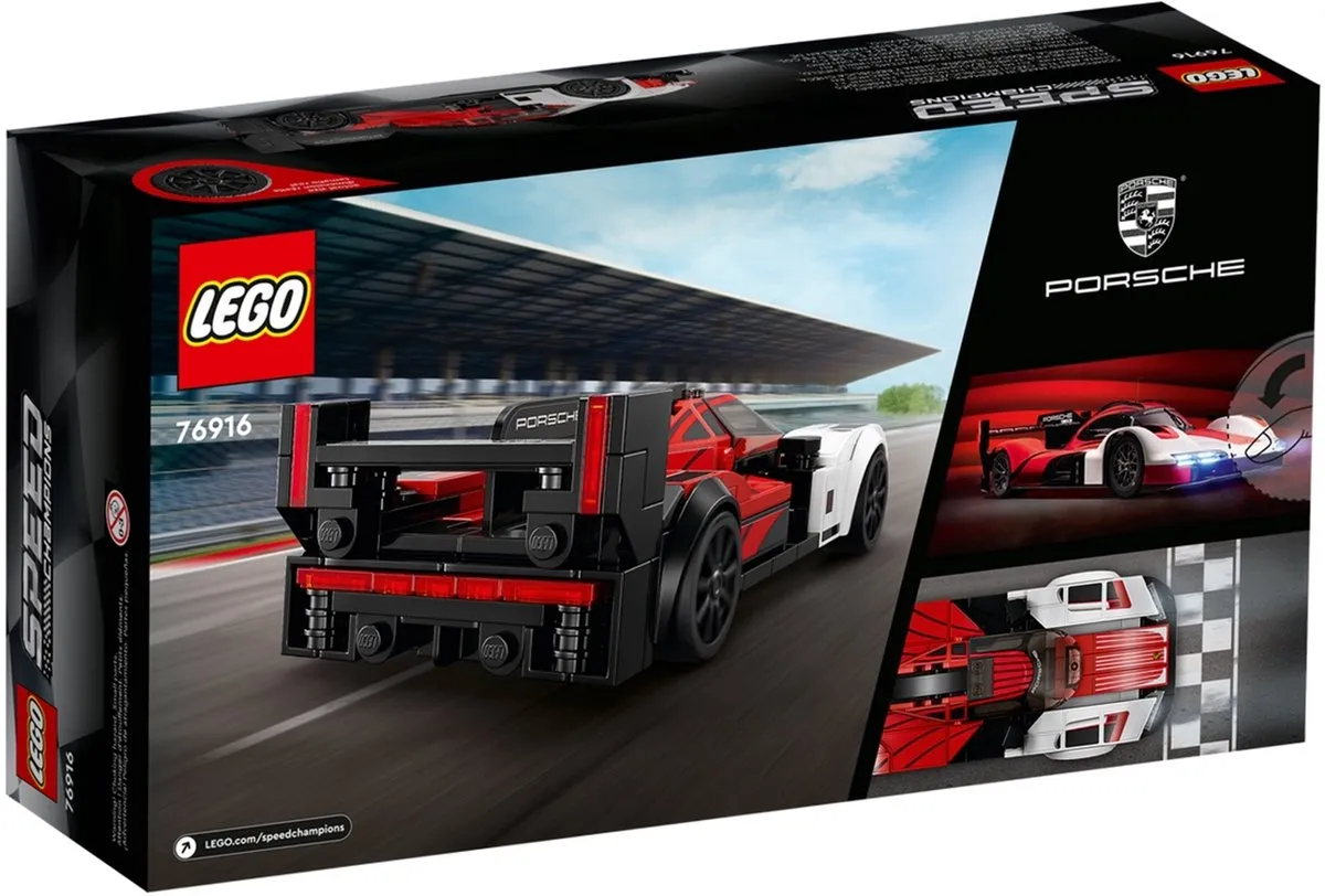 LEGO Speed Champions Porsche 963 76916 - 280 Stukken - Rood/Zwart - afbeelding 4 van 6