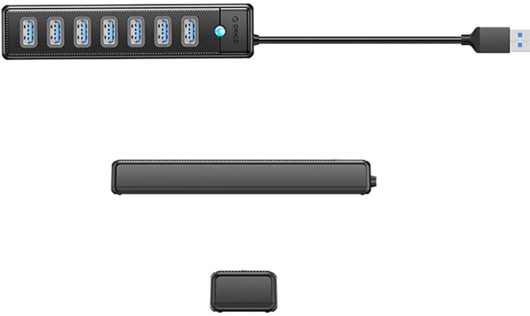 ORICO Hub 7X USB-A 3.0 - Transparant