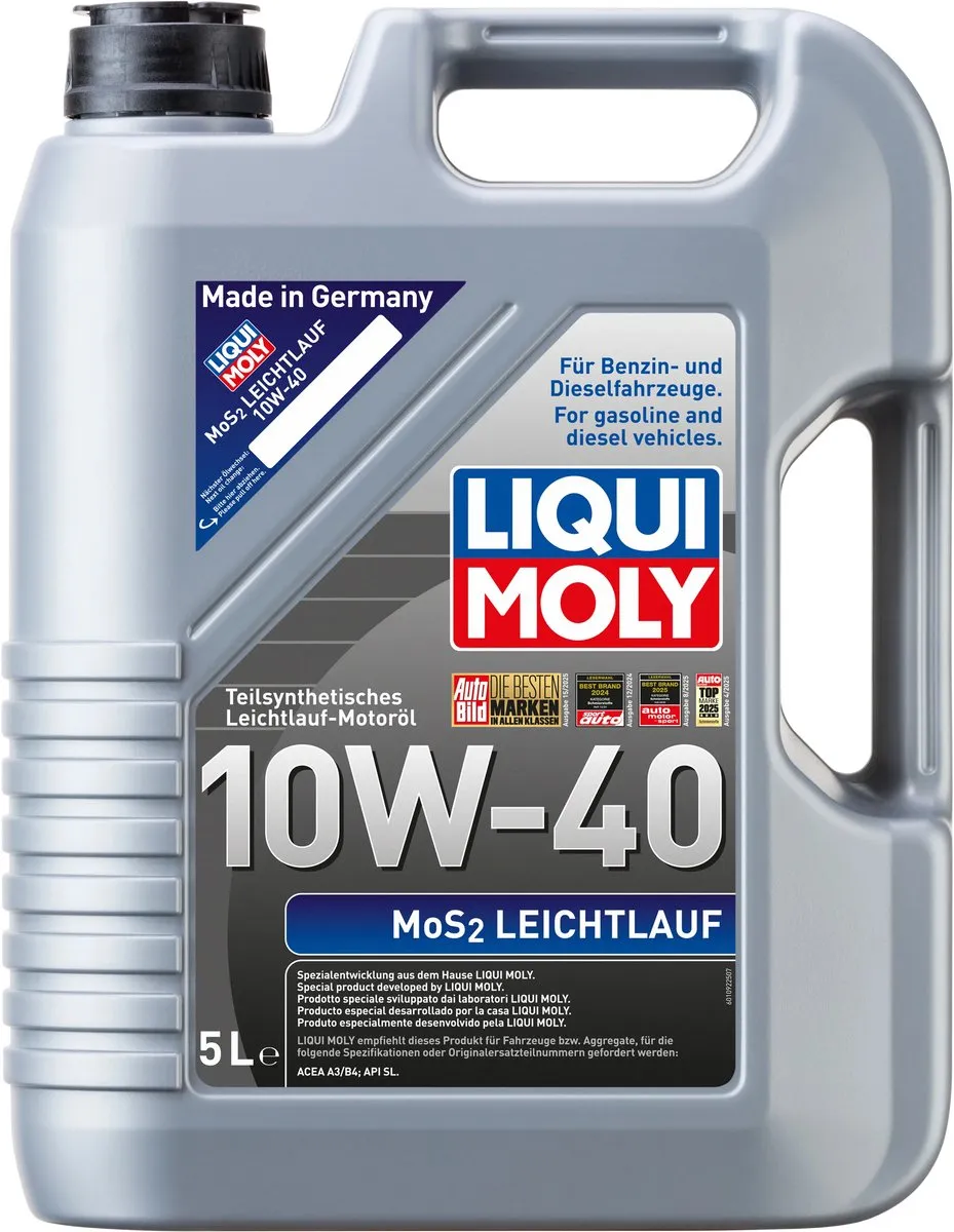 Liqui Moly MoS2 Leichtlauf 10w40 Motorolie 5 liter
