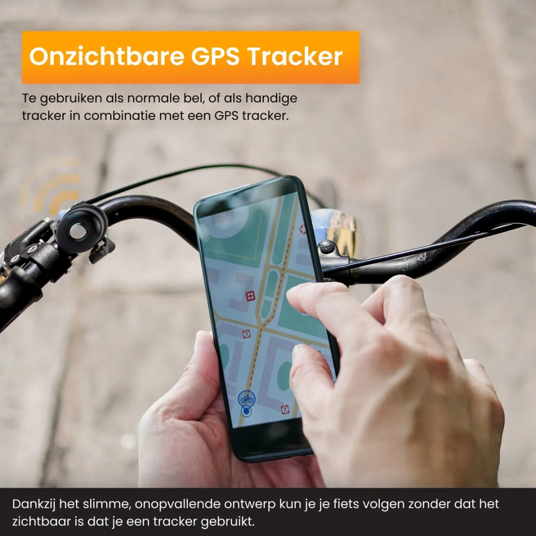 R2B Fietsbel voor AirTag - Zwart