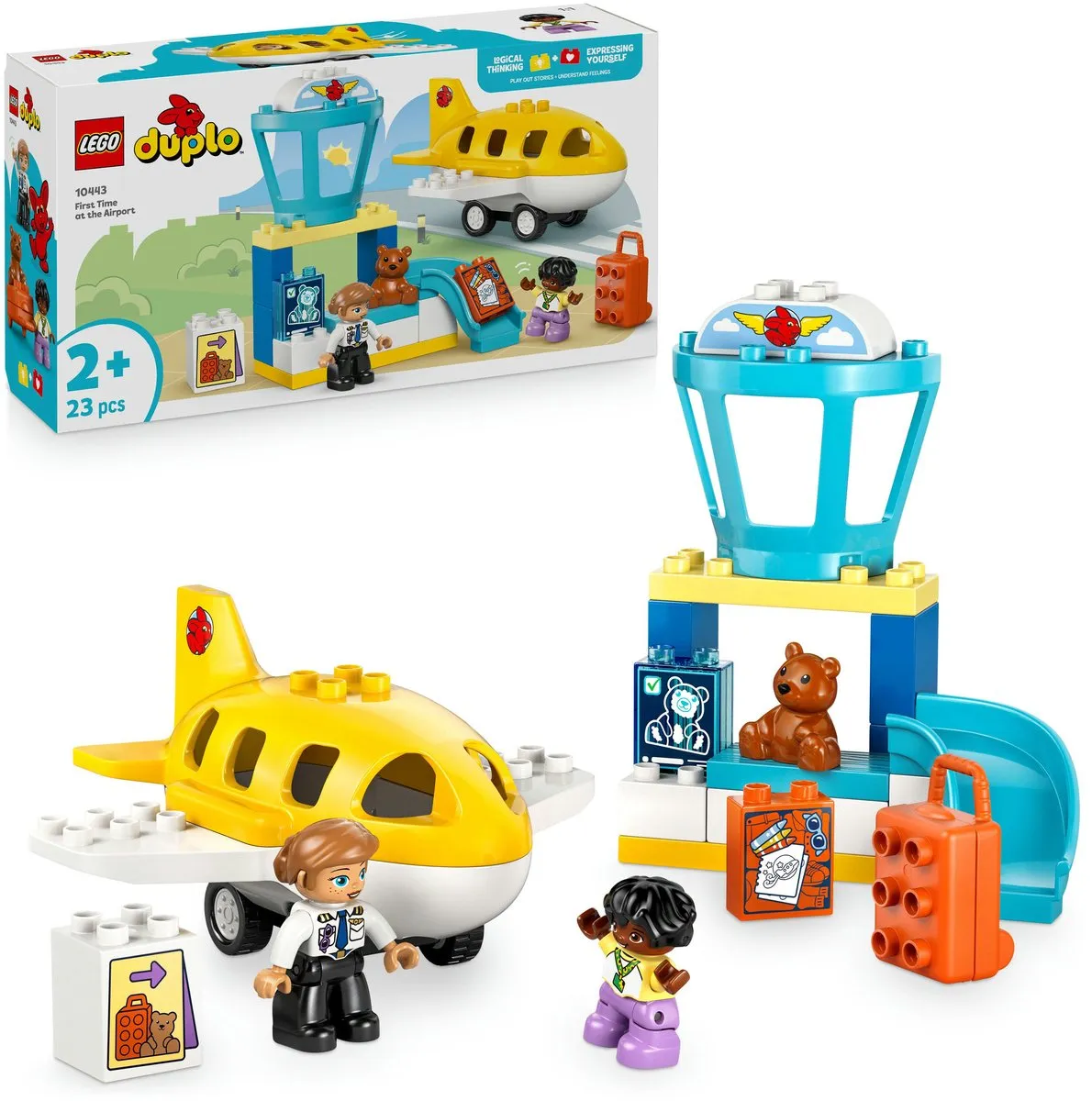 LEGO DUPLO 10443 Vliegveldset - 23 Stukken - Multicolor