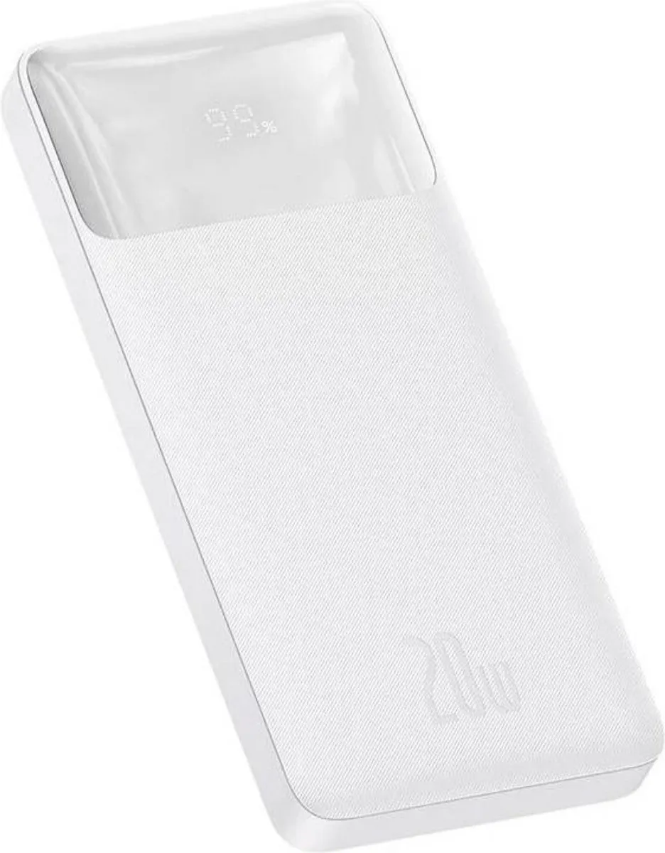 Baseus Bipow 10000mAh Powerbank Wit - 20W PD Fast Charge