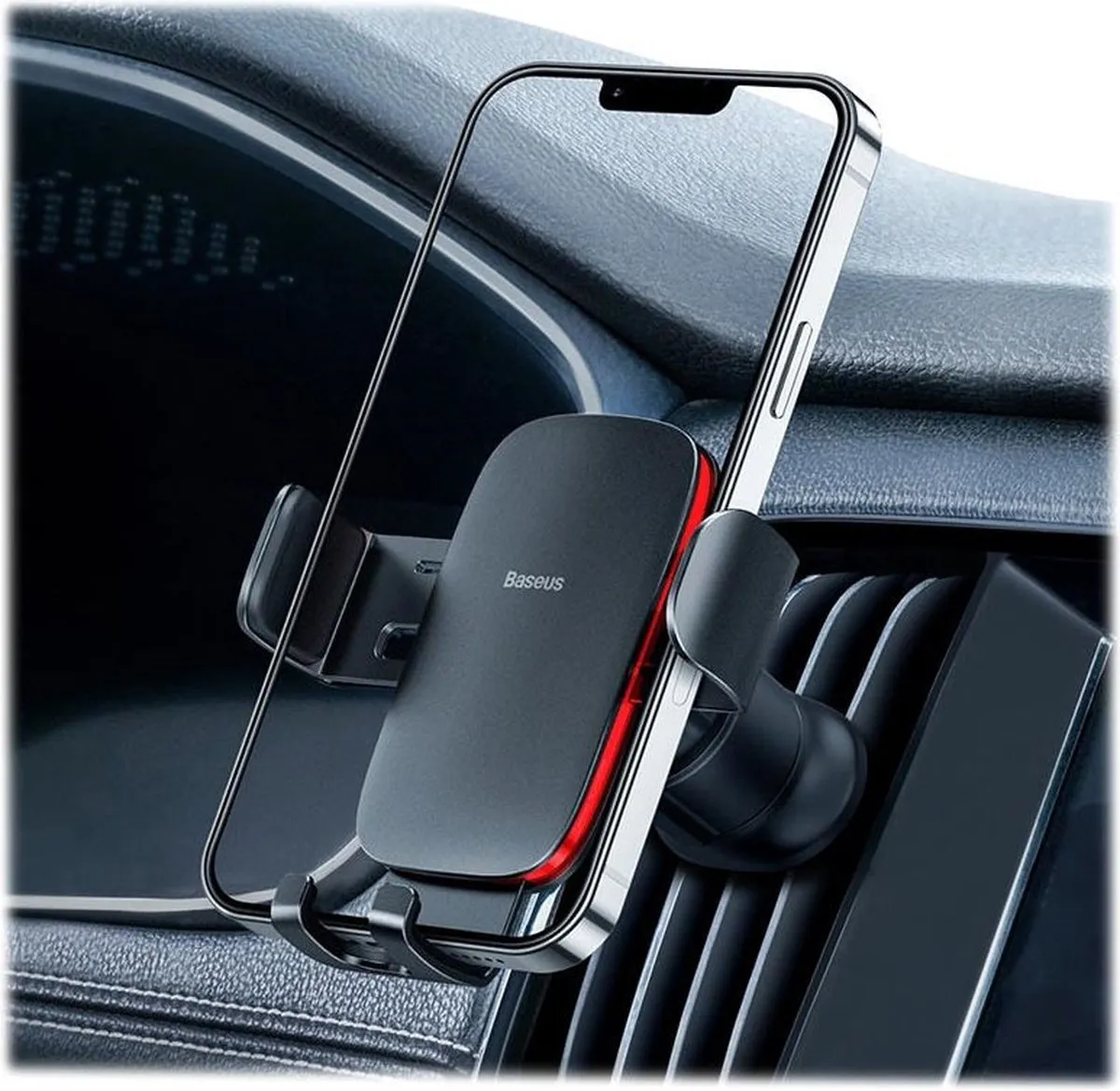 Baseus Telefoonhouder Auto Ventilatierooster - Zwart