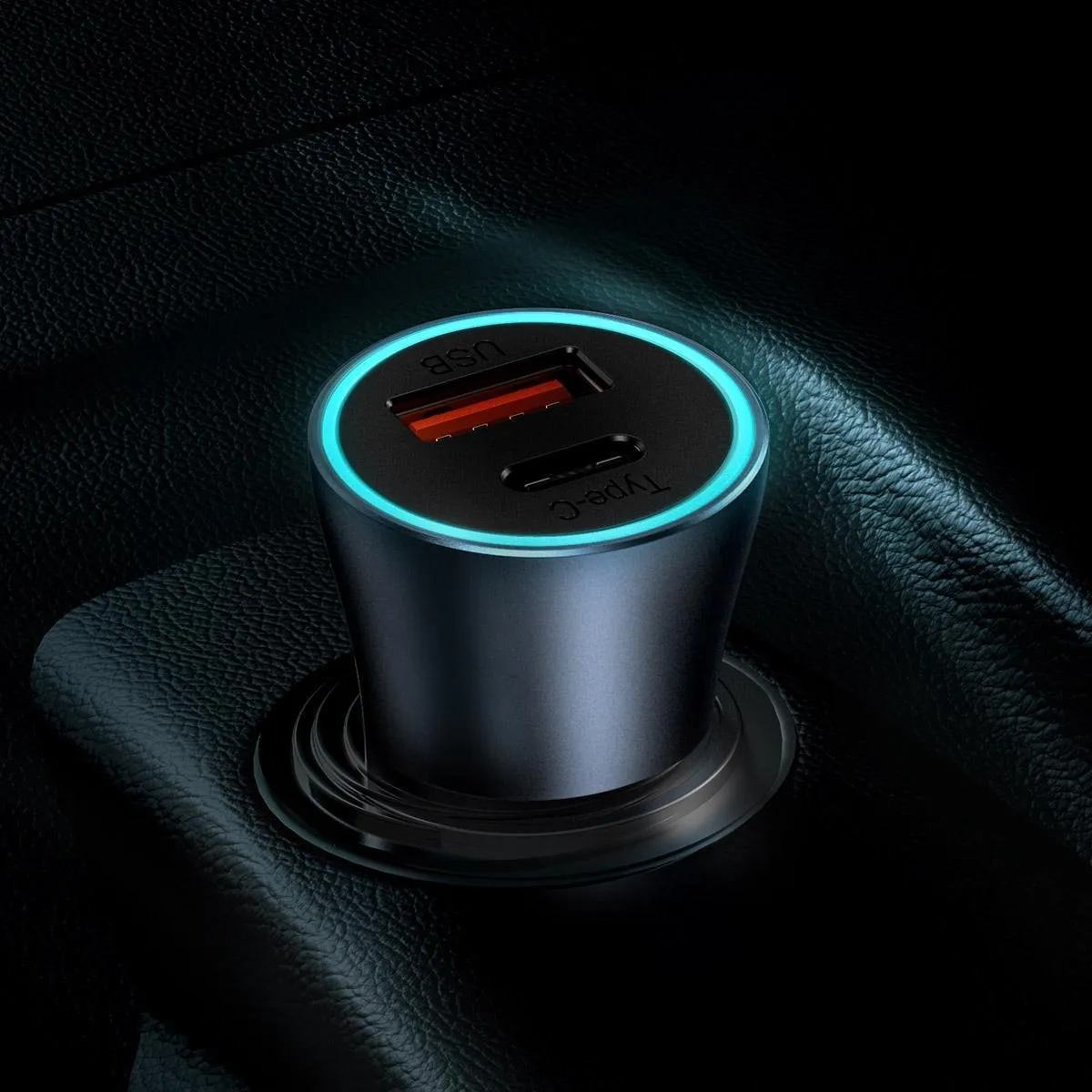 Baseus 40W Autolader USB-C & USB-A 2-in-1 - Grijs