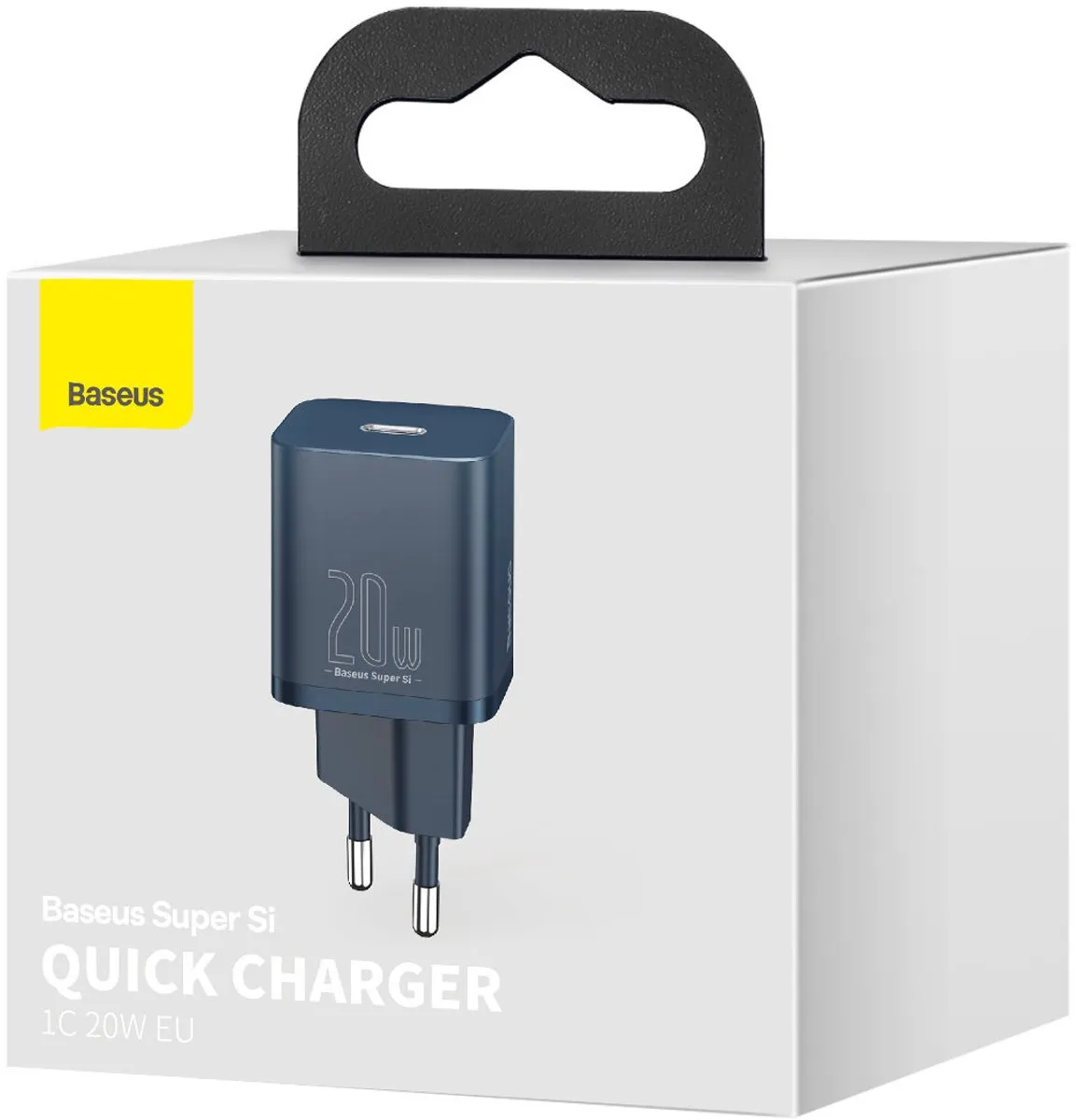 Baseus USB-C Oplader 20W - Blauw