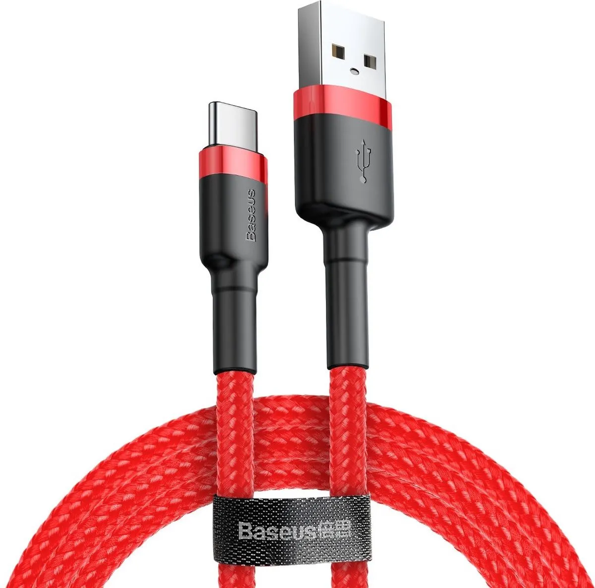 Baseus USB-C Kabel 50cm Rood CATKLF-A09
