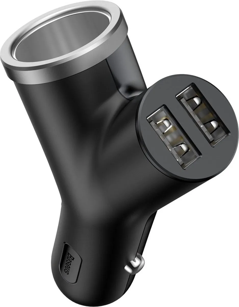 Baseus Y Type Autolader 2x USB Splitter