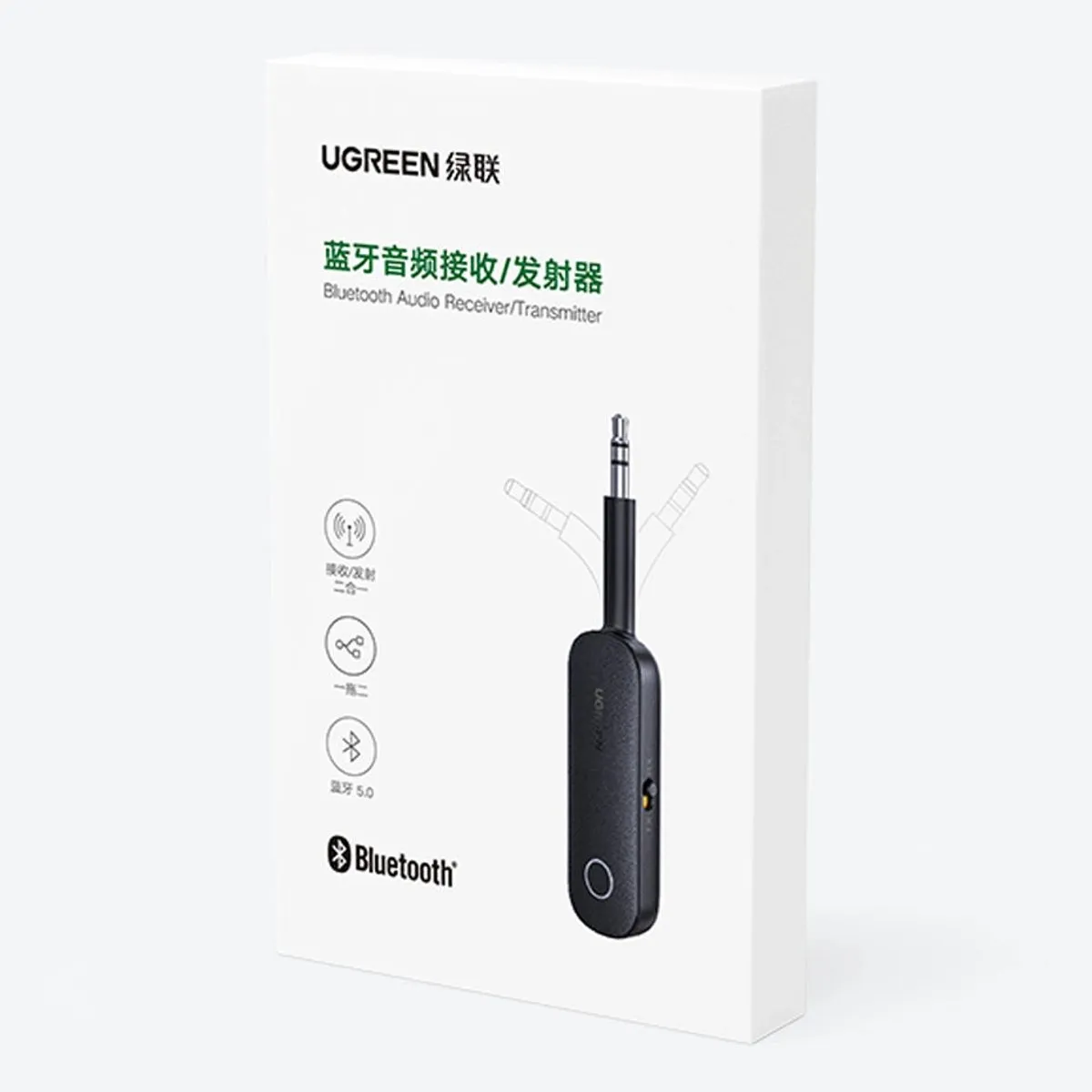 UGREEN CM403 Bluetooth Ontvanger/Zender 3,5mm - Zwart
