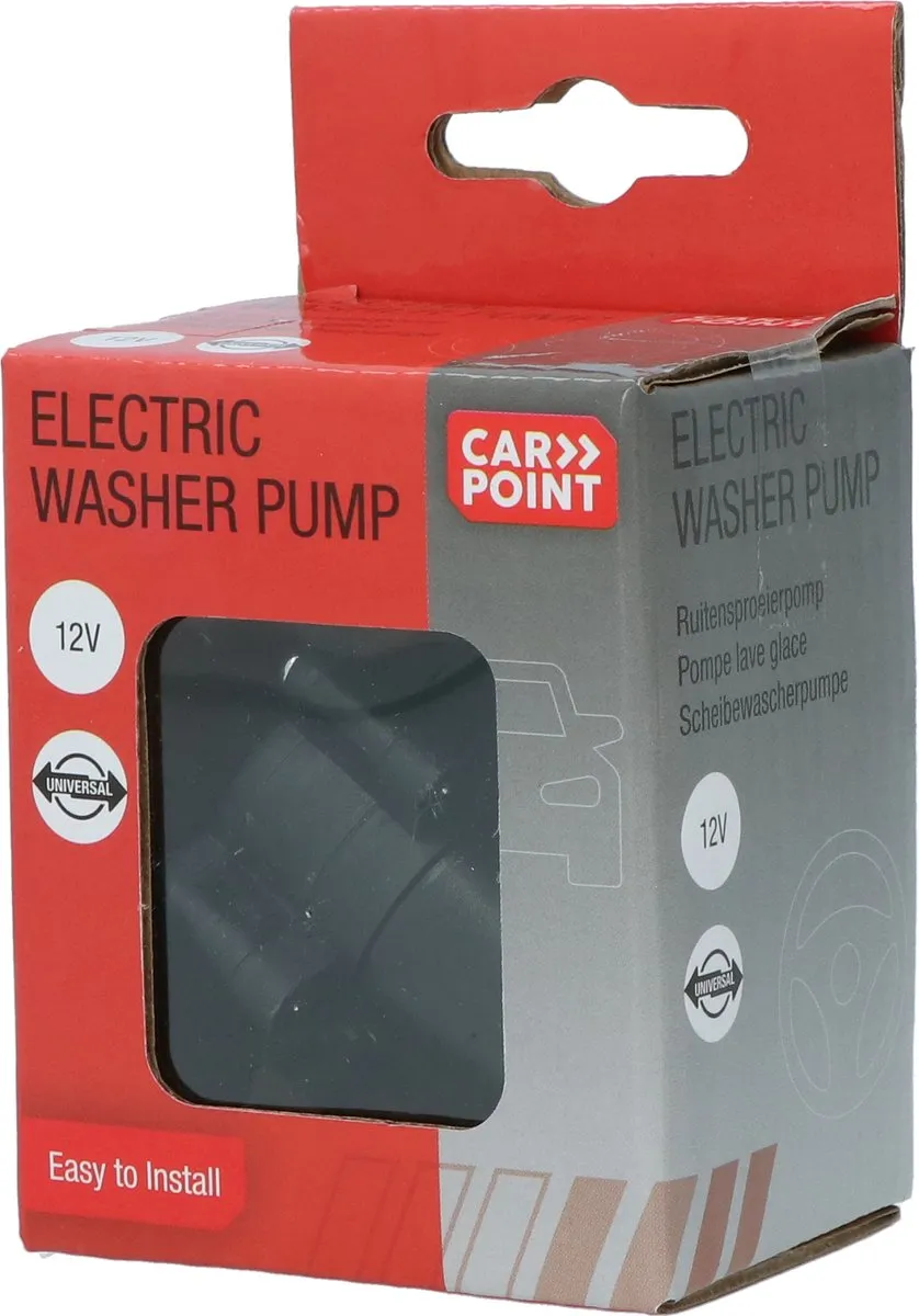 Carpoint Ruitensproeierpomp 12V - Zwart