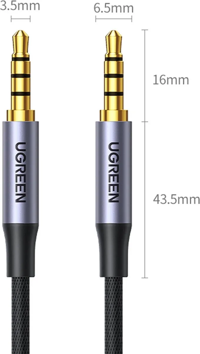 UGREEN 20782 3.5mm Audiokabel - 2m - Zwart