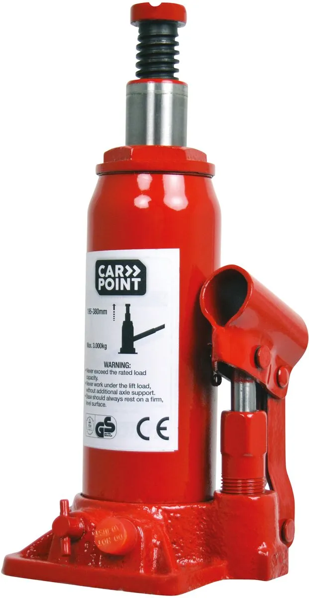 Carpoint Potkrik 3000kg Hydraulisch - Rood