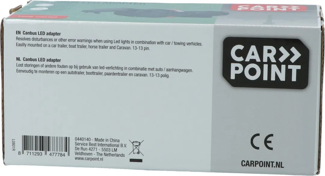 Carpoint LED Verlichtingsadapter 12V 13-polig - Zwart