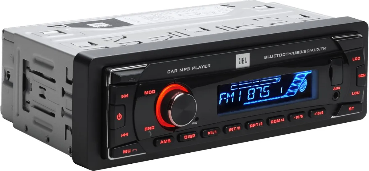 JBL Famous Pack 1 – Autoradio Celebrity100 + Stage1 62F Autospeakers– USB/SD/FM – 4×50 W + 400 W Pieken – Complete Car Audio Upgrade