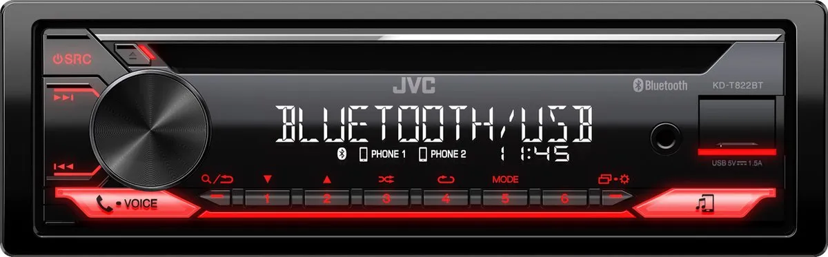 JVC KD-T822BT Autoradio