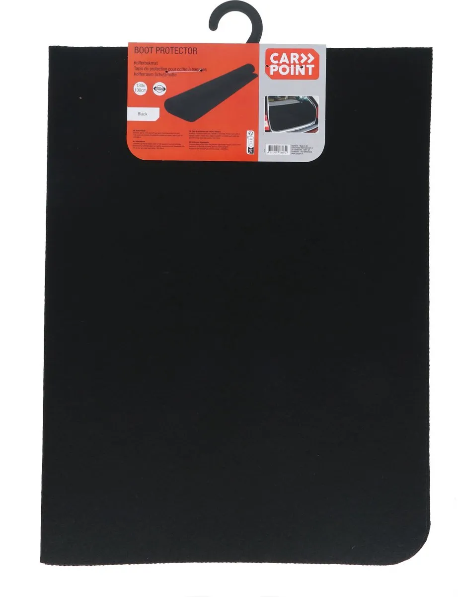 Carpoint Kofferbakmat 130x100cm - Zwart