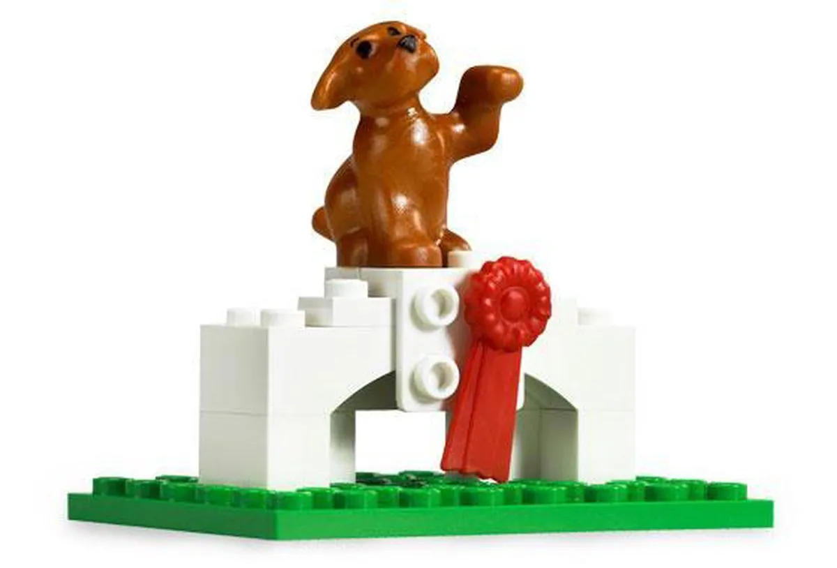 LEGO Belville Speels Hondje 7583 - 83 Stukken - Groen/Roze/Wit