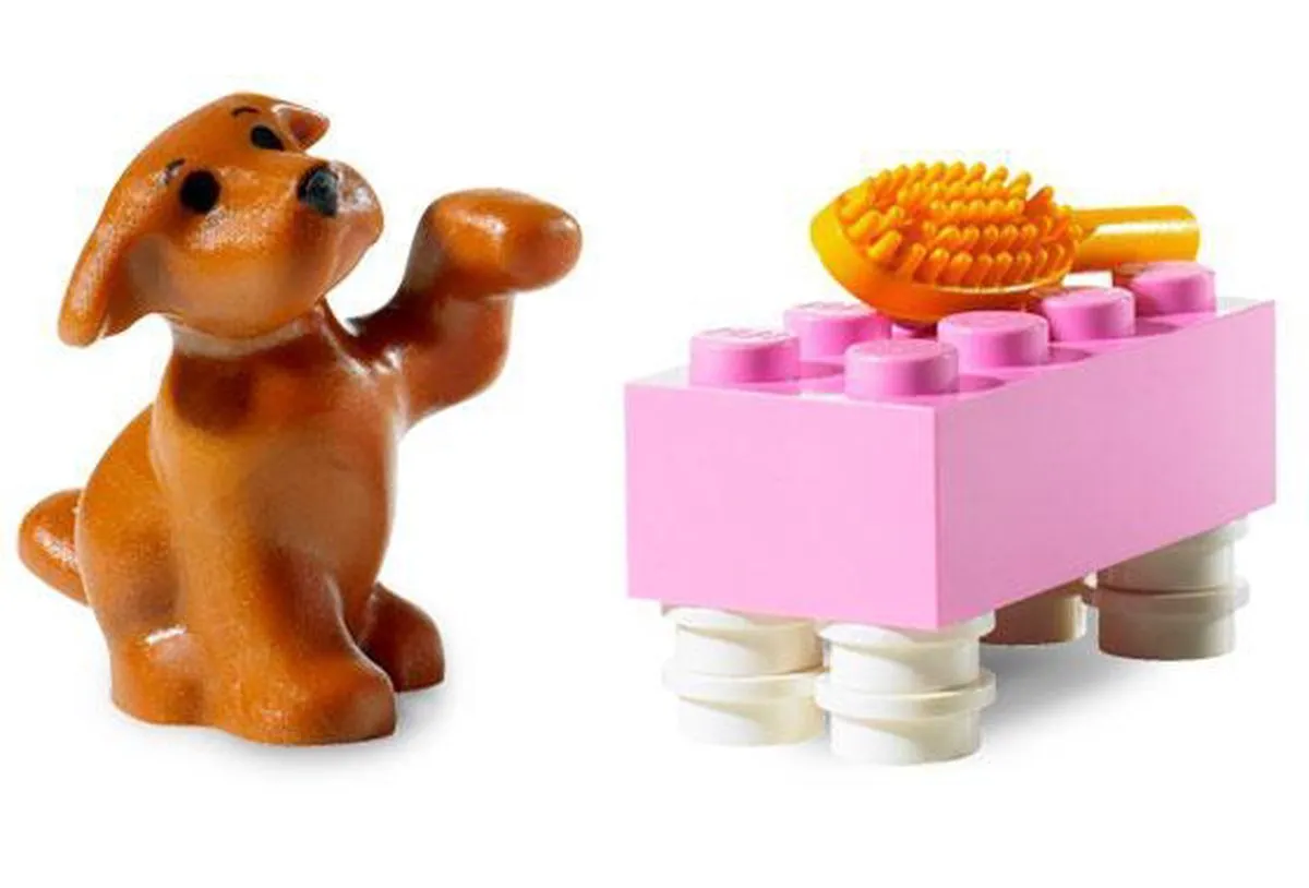 LEGO Belville Speels Hondje 7583 - 83 Stukken - Groen/Roze/Wit