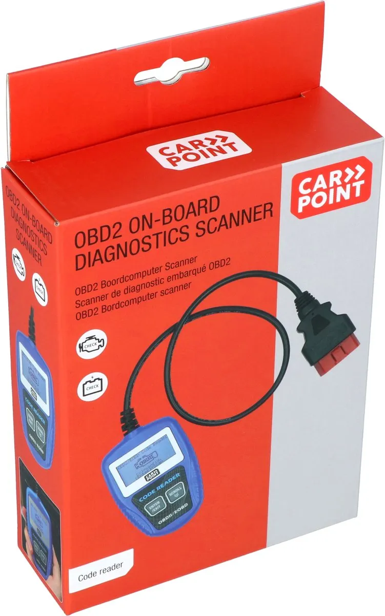 Carpoint OBD2 Scanner - Live Data & Foutcodes
